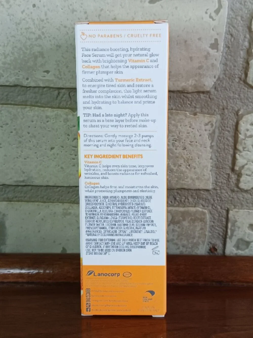 By Nature Vitamin C + Collagen Brightening + Hydrating Face Serum 3 fl oz